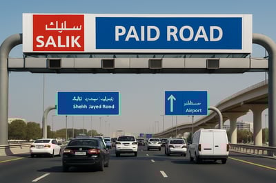 Dubai paid roads and Salik system Dubai paid roads and Salik system
